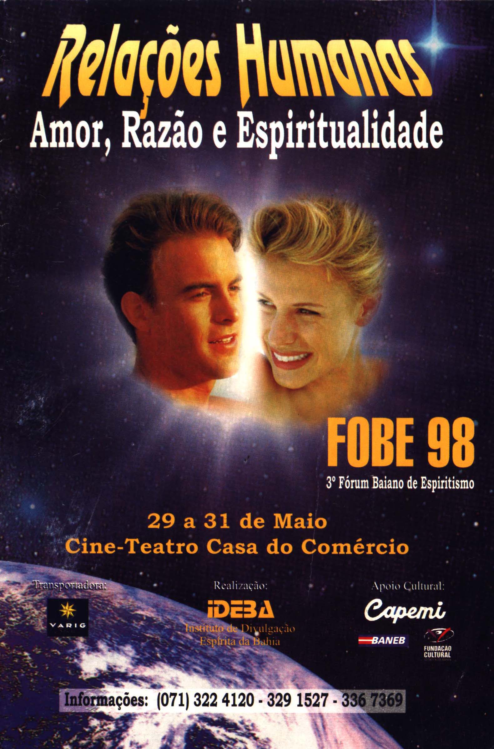 3º Fórum Baiano de Espiritismo - Fobe 98